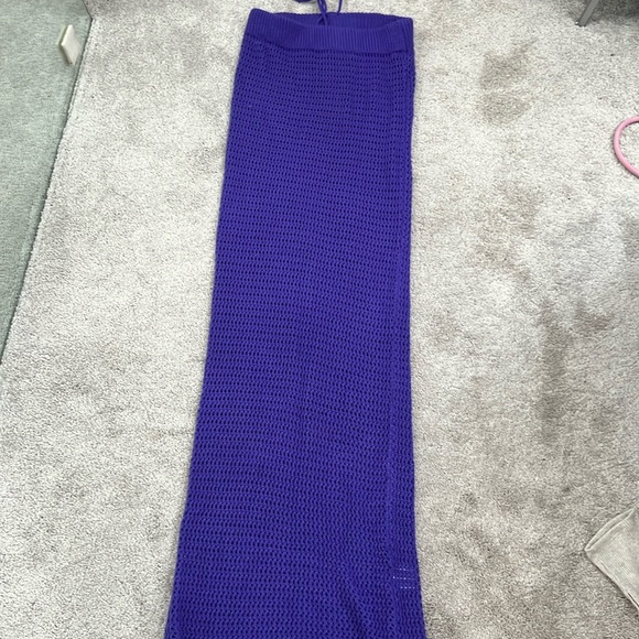 Dresses & Skirts - Purple knit maxi skirt. Size L
